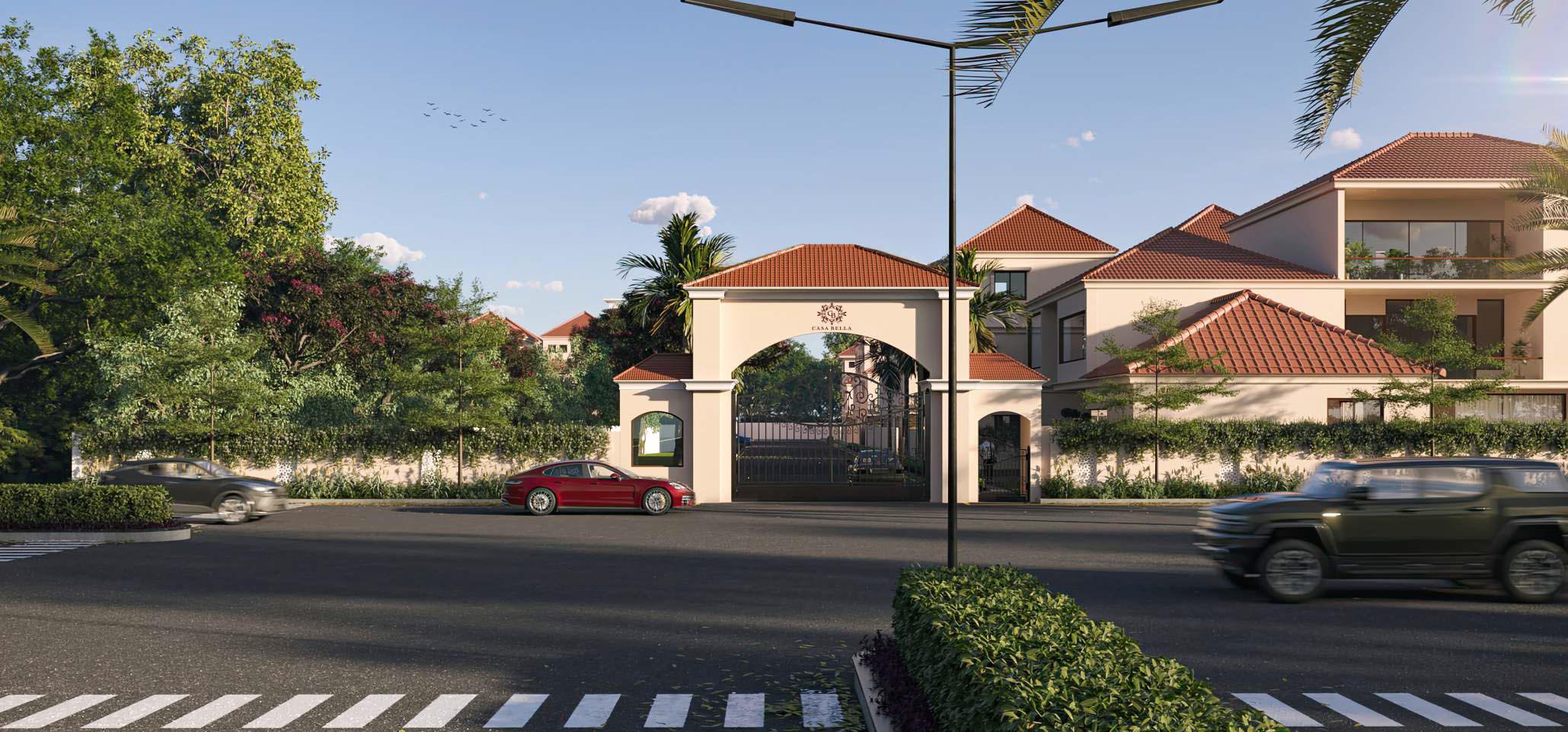 casa bella entrance gate